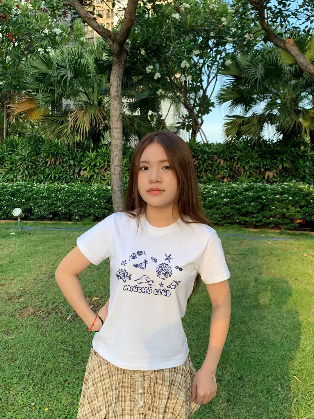 Áo baby tee ôm body hè biển 2189 Miucho cổ tròn vải cotton 4c thoáng mát in mix_thumbnail_4