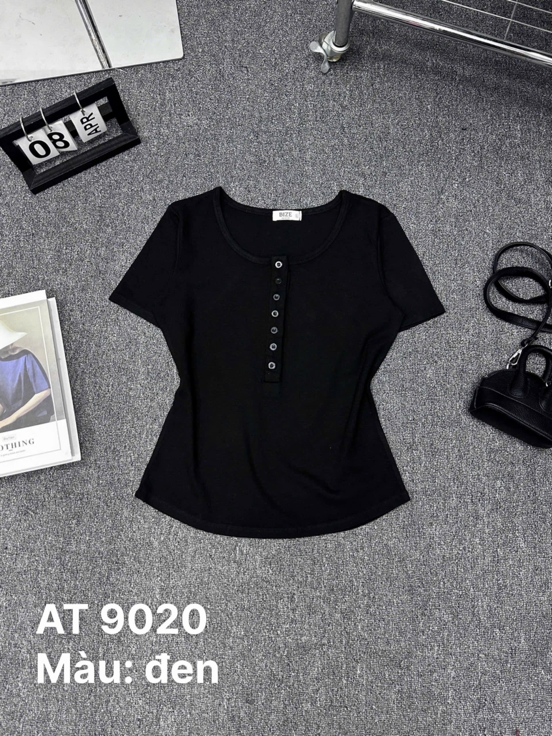 Áo thun tay ngắn phối nút kiểu bigsize AT9020 dành cho nàng béo mập từ 55-90kg_thumbnail_4