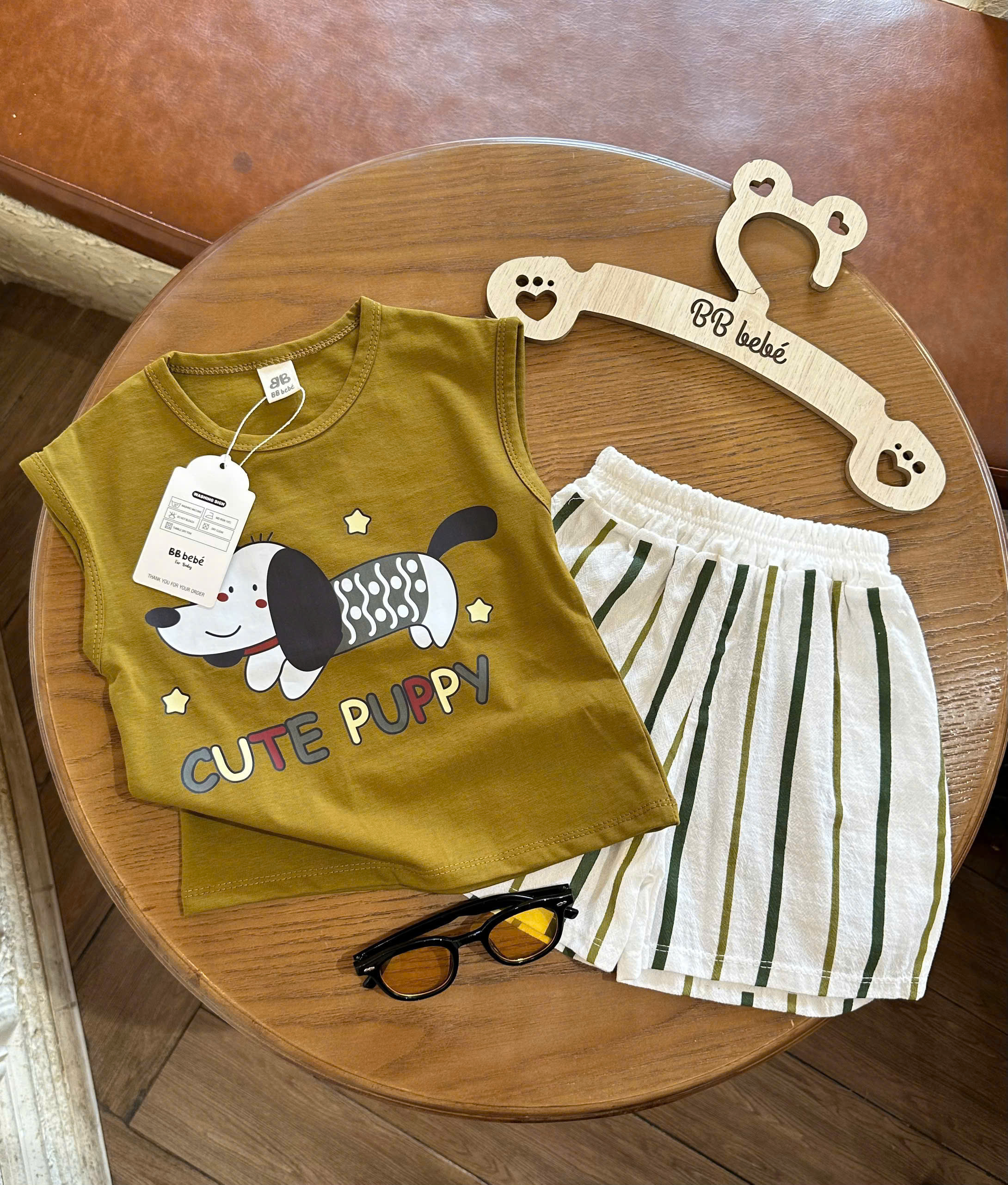 B04 BỘ BA LỖ CHÓ CUTE PUPPY NGÔI SAO- A201.611