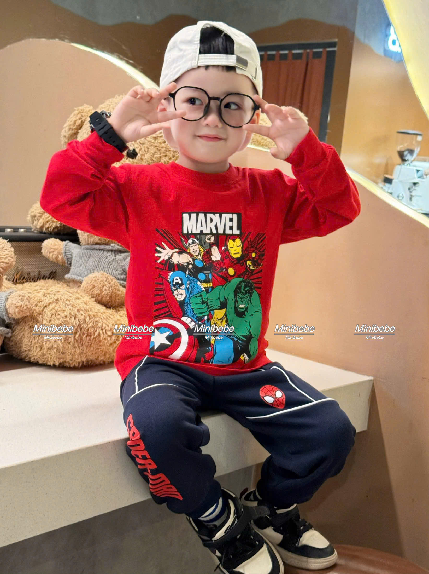 K38 BỘ DÀI ÁO ĐỎ MARVEL - A210.427