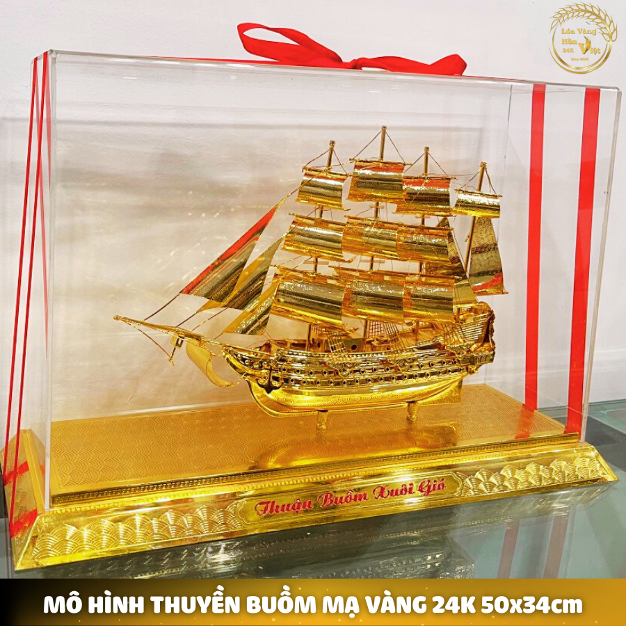 THUYỀN BUỒM ĐẾ ĐỒNG 50x32cm_thumbnail_2