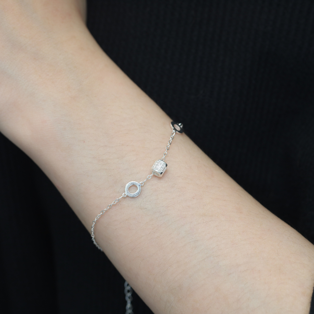 Vòng tay bạc 925 nữ charm trụ đá_thumbnail_3