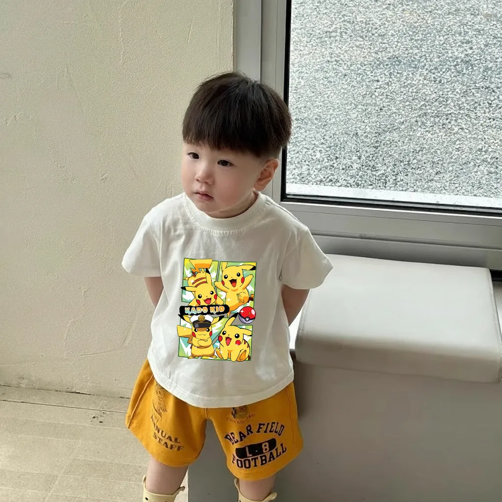 Áo thun bé trai bé gái hoạt hình Kado vải cotton thoáng mát tay ngắn cổ tròn in artwork 2972_thumbnail_2