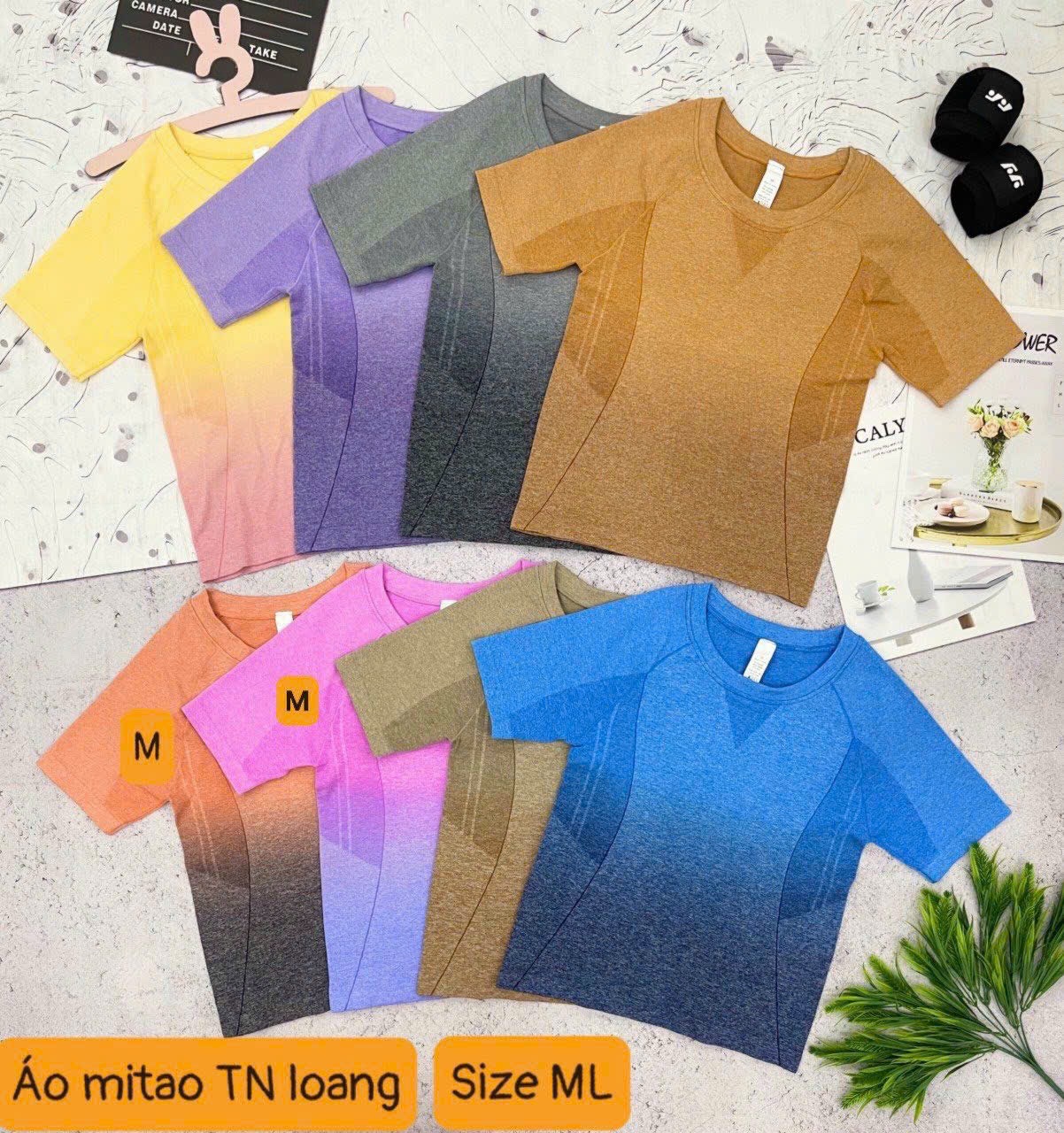 Áo Thun Thể Thao Tay Ngắn Mitao Mix Màu Loang_thumbnail_20