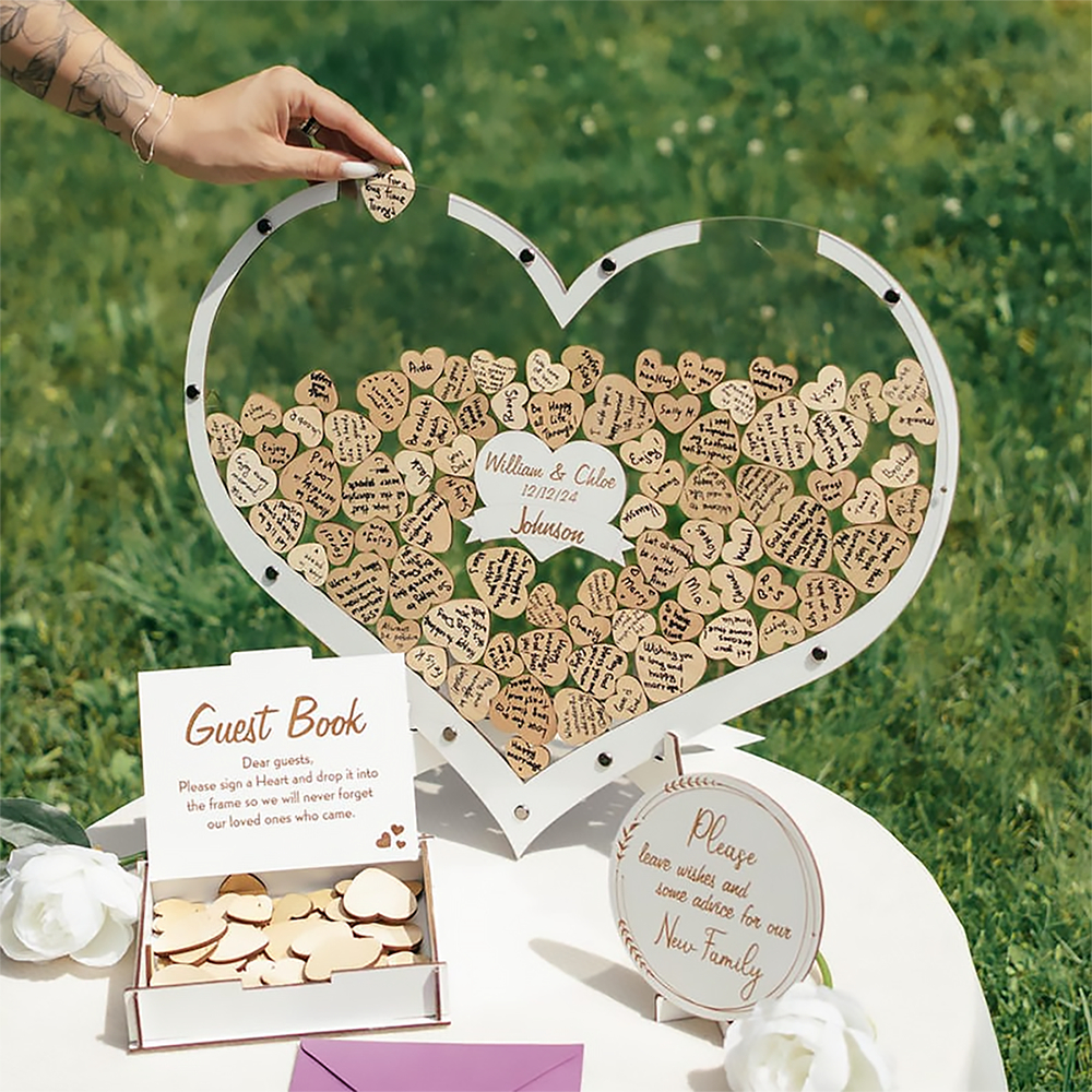 Tranh Thả Gỗ Đám Cưới, Sự Kiện, Công Ty, Sinh Nhật (Đủ phụ kiện) - Size tính theo chiều ngang_thumbnail_19