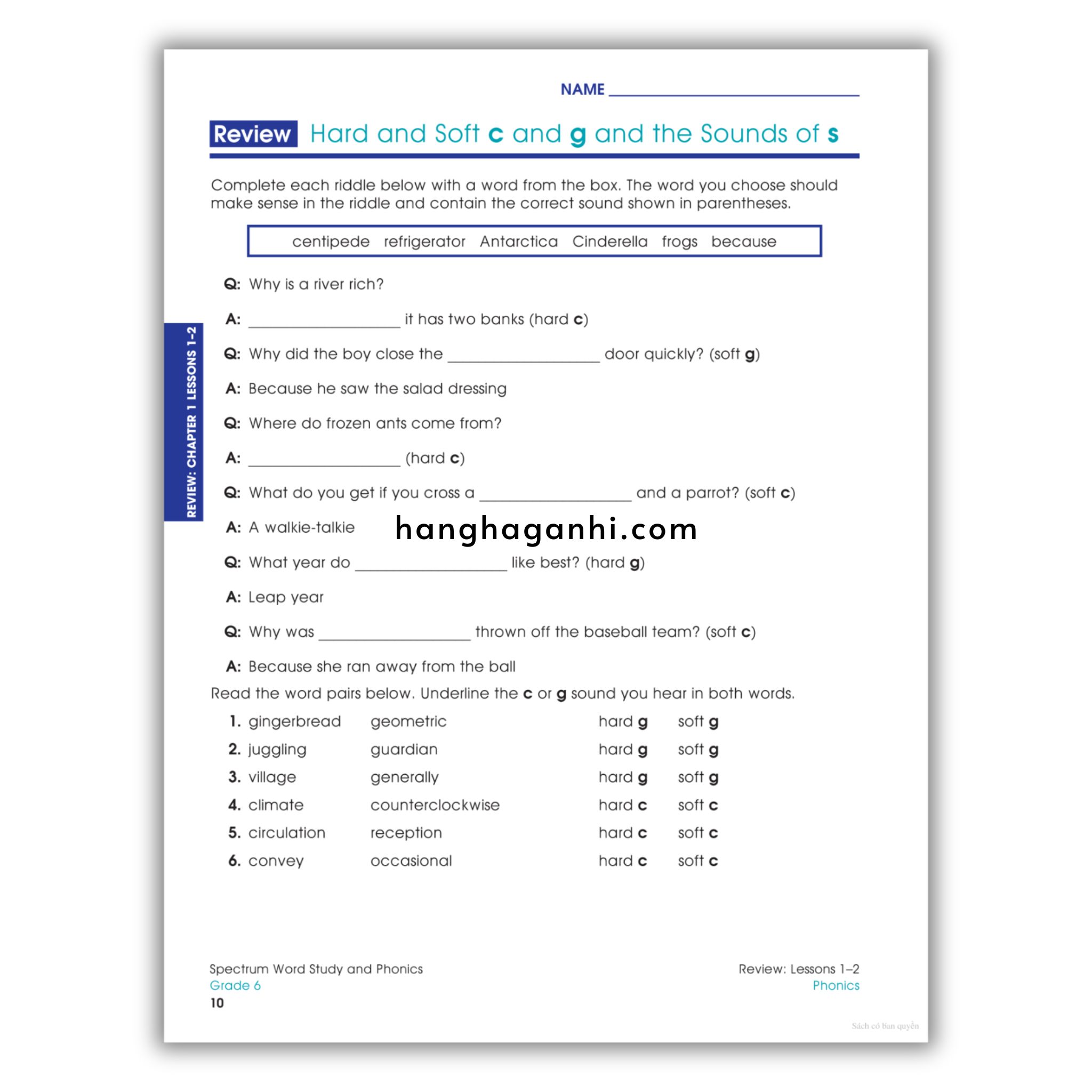 Sách Spectrum Word Study and Phonics Workbook Grade 6_thumbnail_8