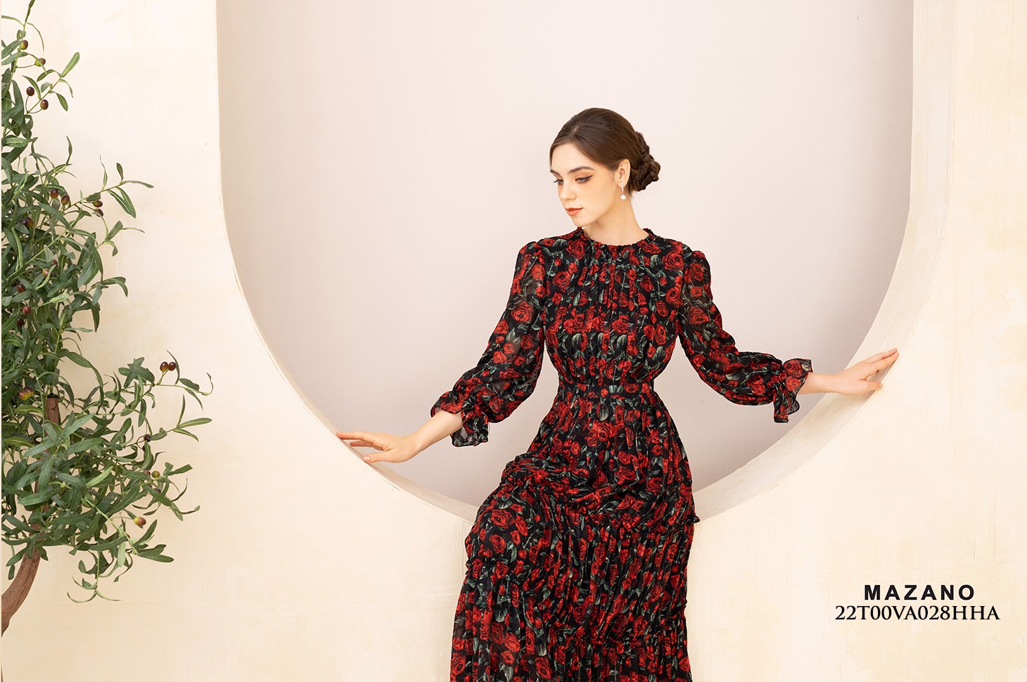Đầm tiệc maxi hoa hồng_thumbnail_2