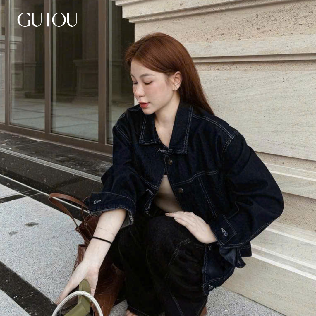 [ GUTOU ] Áo Khoác Jean Classic Jacket_thumbnail_5