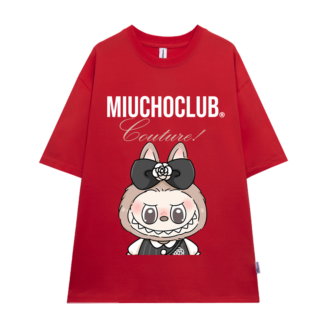 Áo thun labubu form rộng nhiều màu sắc ATD1471 Miucho tay ngắn cổ tròn in mix_thumbnail_11