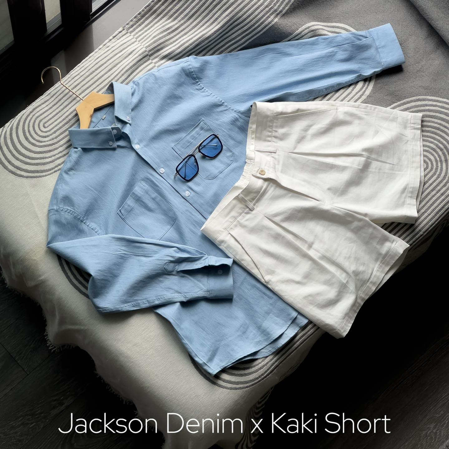 Áo Sơ Mi Dài Tay Jackson Vải Denim Form Relaxed_thumbnail_5