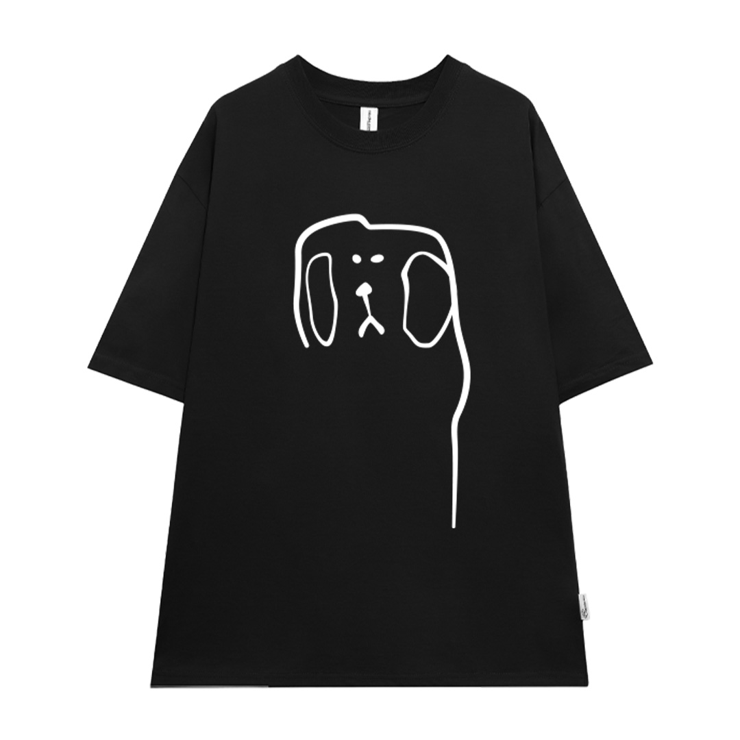 Áo thun cặp đôi couple đáng yêu from rộng ATD1371 Miucho vải cotton cổ tròn in artwork_thumbnail_0