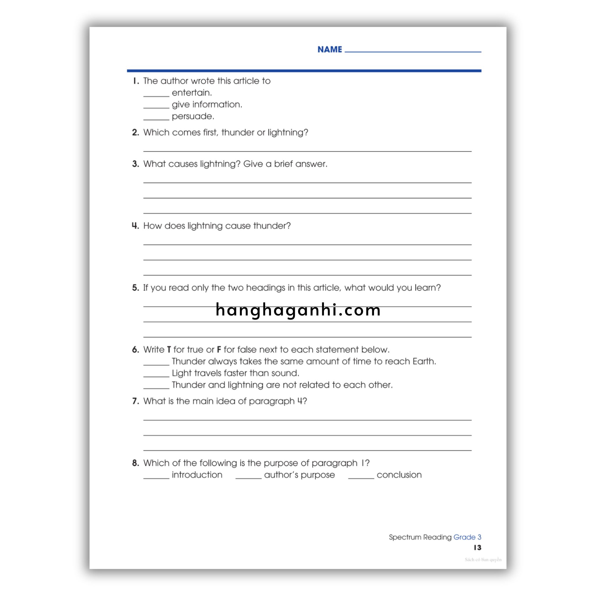 Sách Spectrum Reading Workbook Grade 3_thumbnail_9