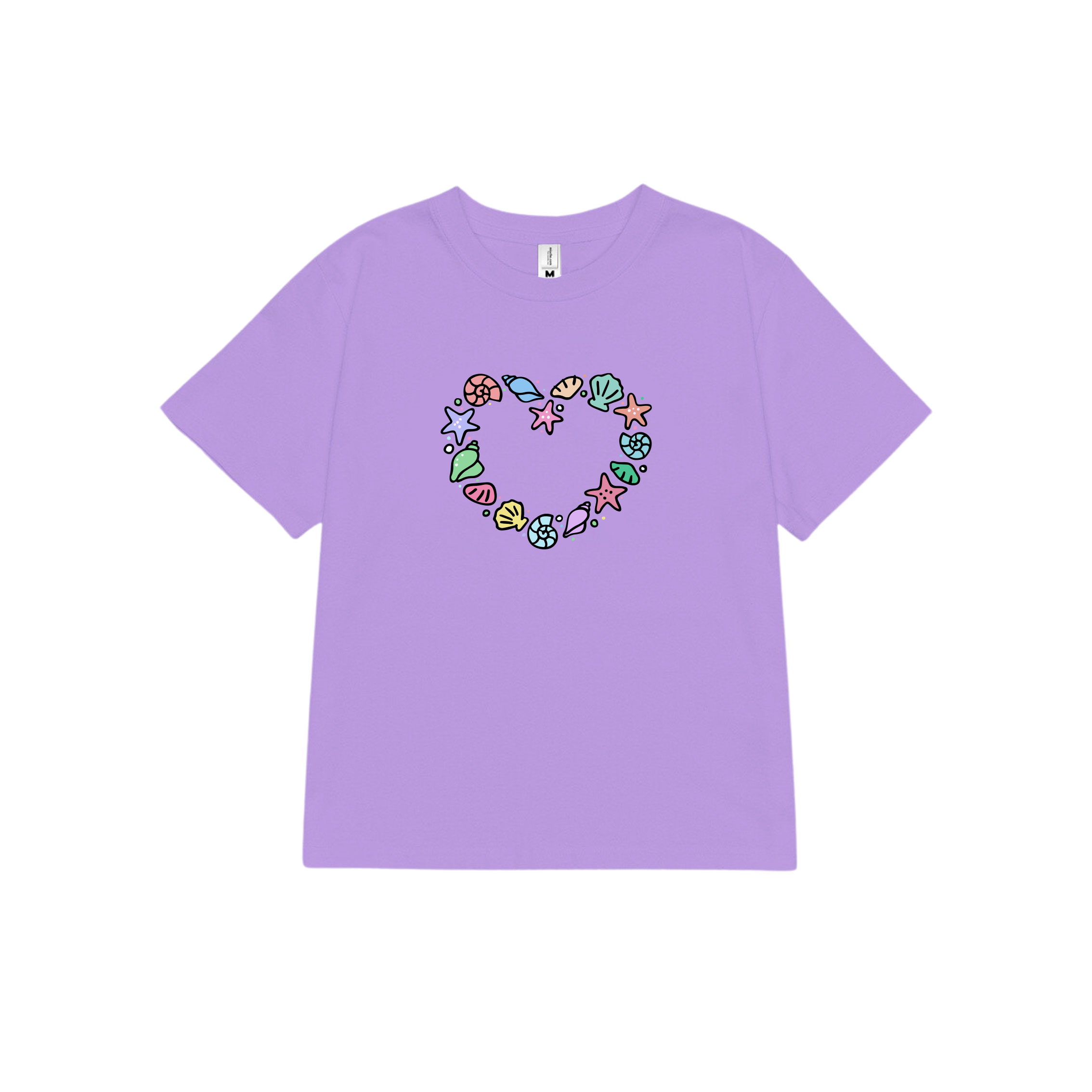 Áo thun baby tee mùa hè in trái tim xinh xắn ABD1024 Miucho tay ngắn Cổ tròn hotrend in artwork_thumbnail_16