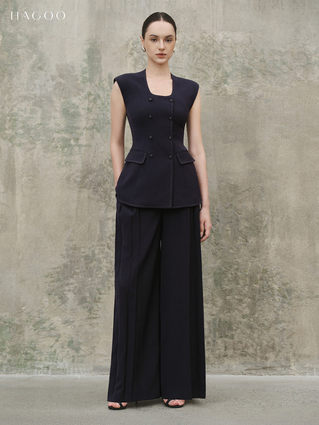 Quần suông ly súp thẳng HAGOO-Q9013