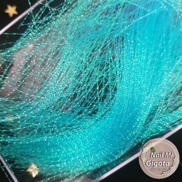 Set sợi tóc phản quang màu xanh biển