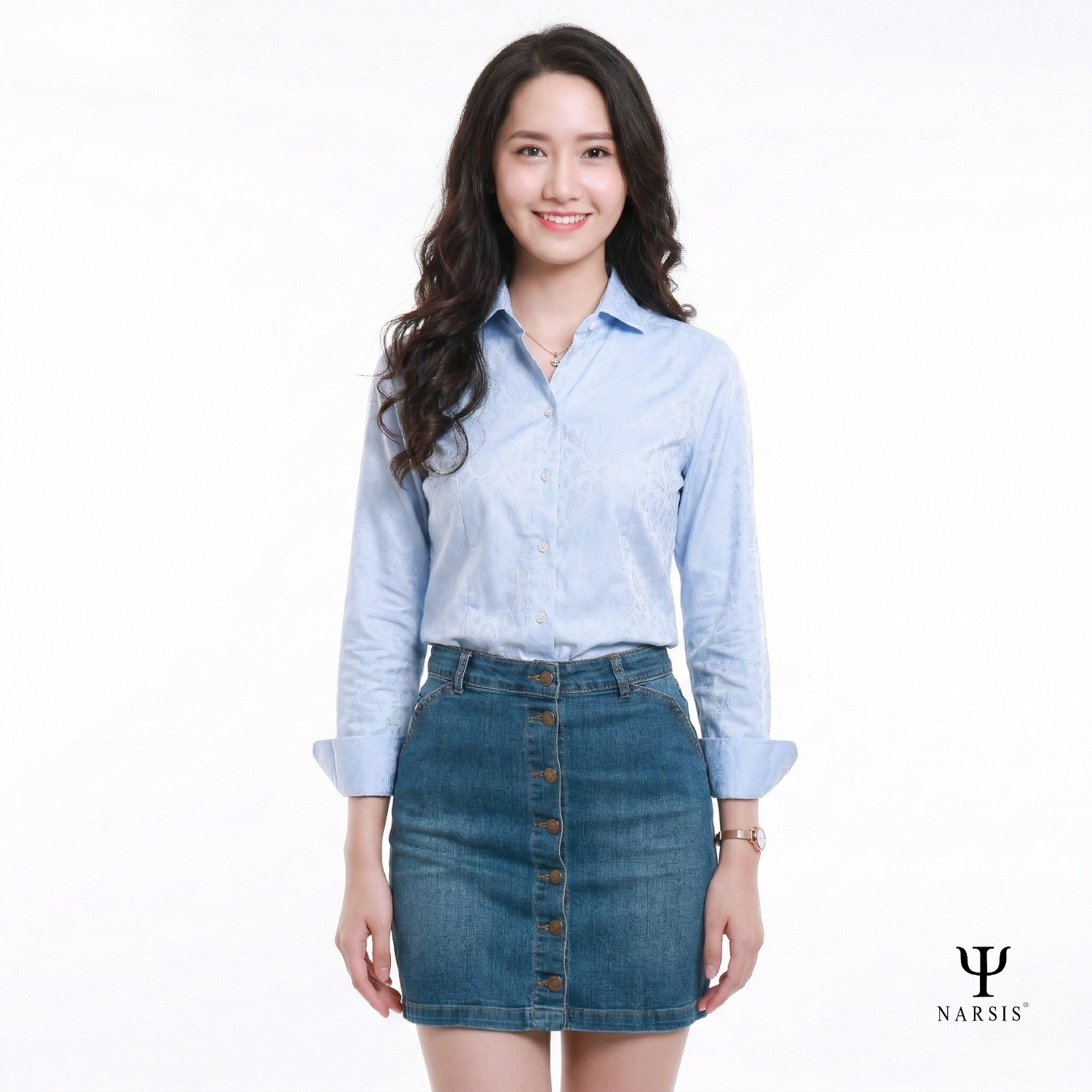 CHÂN VÁY JEAN B7012 NARSIS CHẤT LIỆU JEAN BỀN BỈ, CÁ TÍNH, TRẺ TRUNG, THỜI TRANG