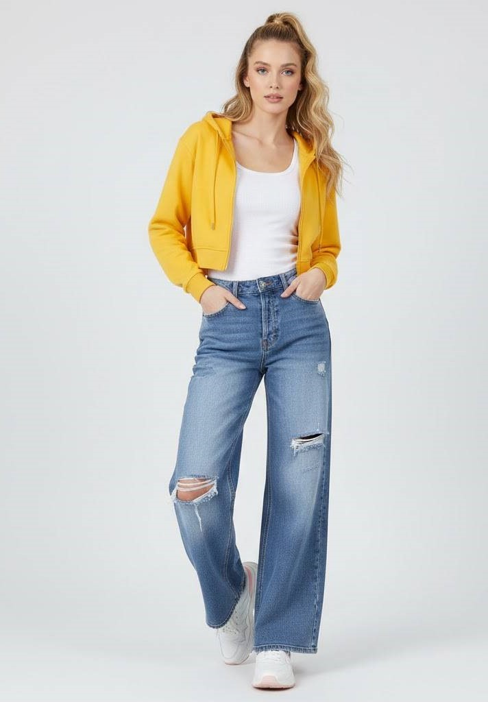 QJ690 - QUẦN JEAN 5 NÚT RÁCH GỐI_thumbnail_1