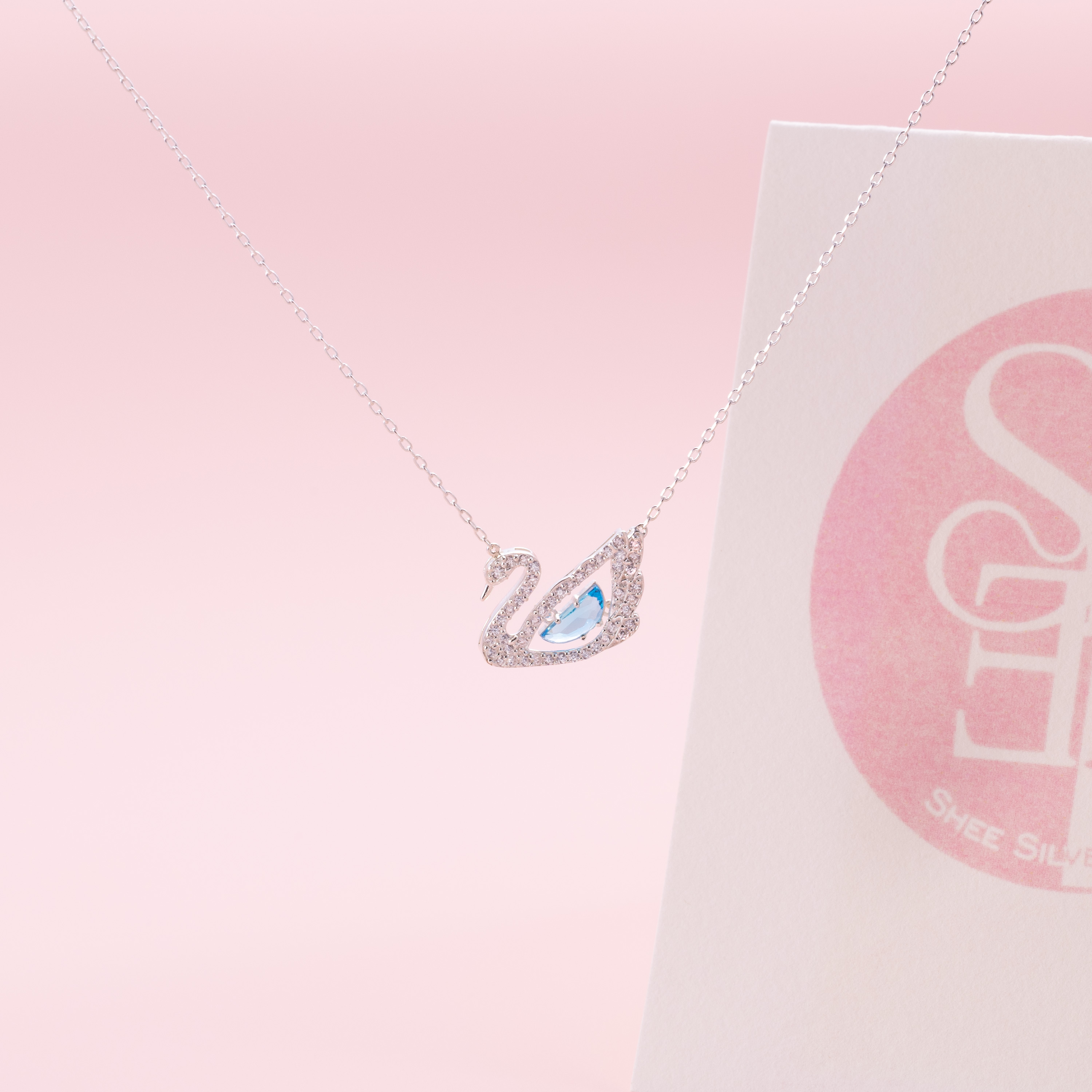 Dây chuyền bạc nữ Shee Jewelry 925 hình thiên nga trắng đính đá cao cấp – tôn da, quà tặng ý nghĩa_thumbnail_2