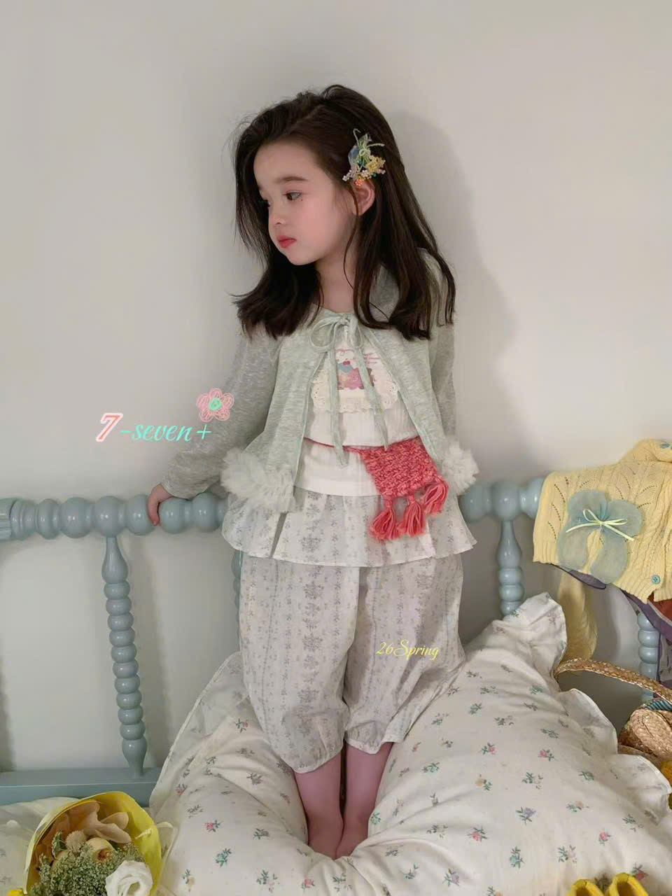 (H58) Quần thô hoa nhí cạp bèo hãng Seven_thumbnail_1