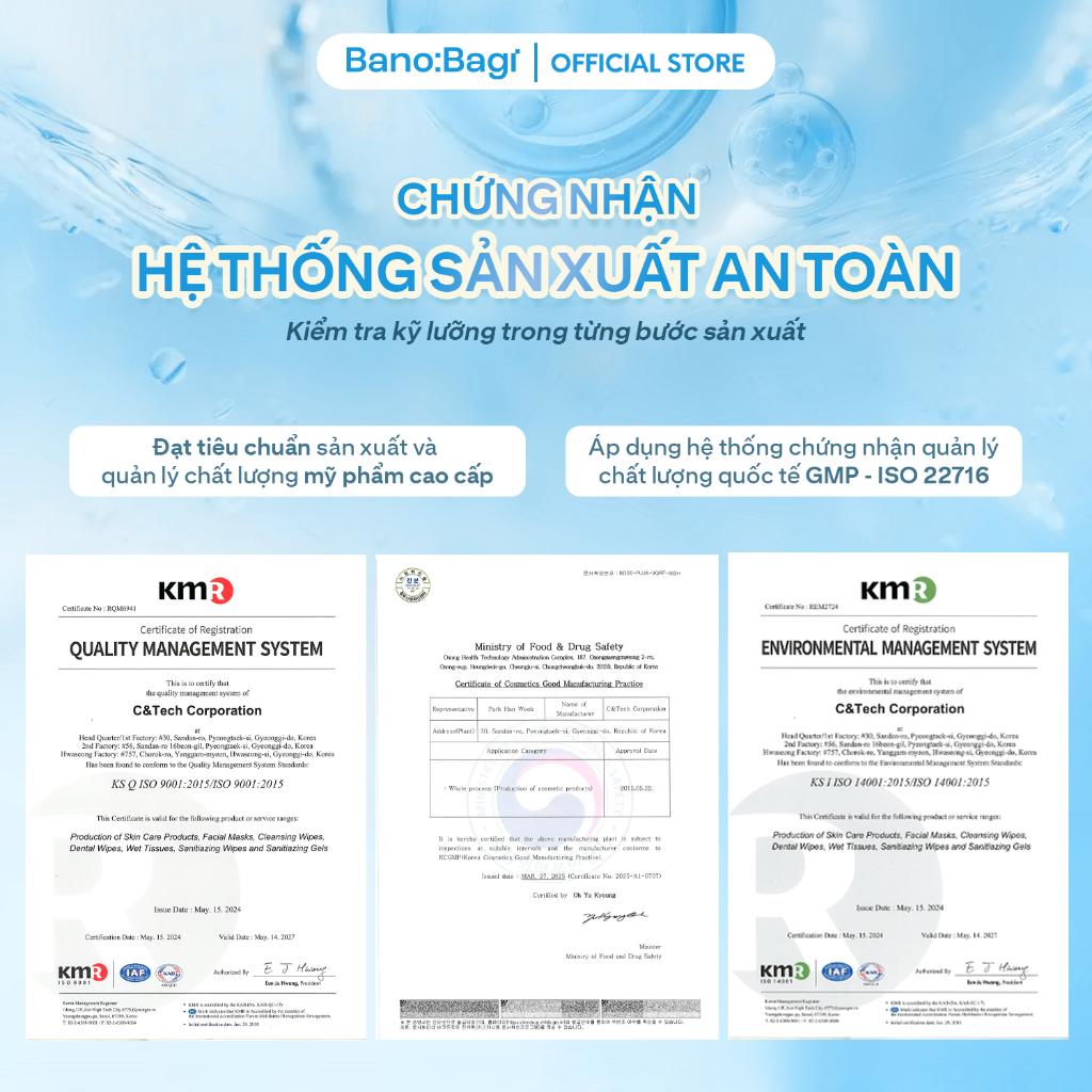 [BANOBAGI] Mặt nạ Bano:Bagi Stem Cell Vitamin Mask 30ml