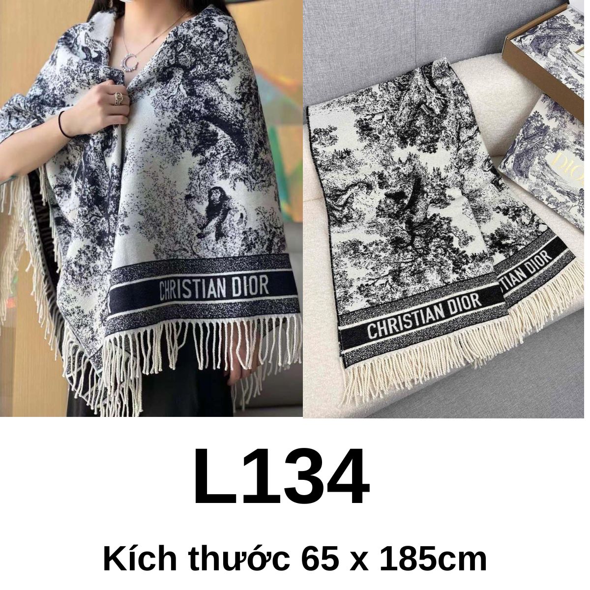 L134 Khăn choàng đì-o