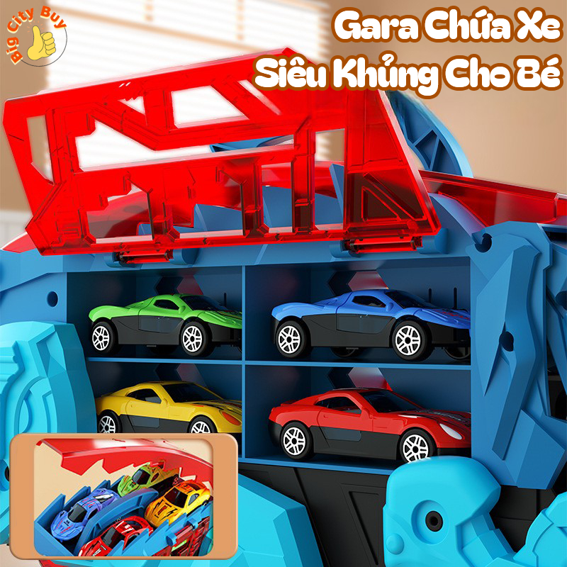 Đồ Chơi Xe Khủng Long Nuốt Ô Tô, Đồ Chơi Xe Khủng Long Biến Hình Cầu Trượt, Xe Đồ Chơi Cho Bé Trai_thumbnail_1