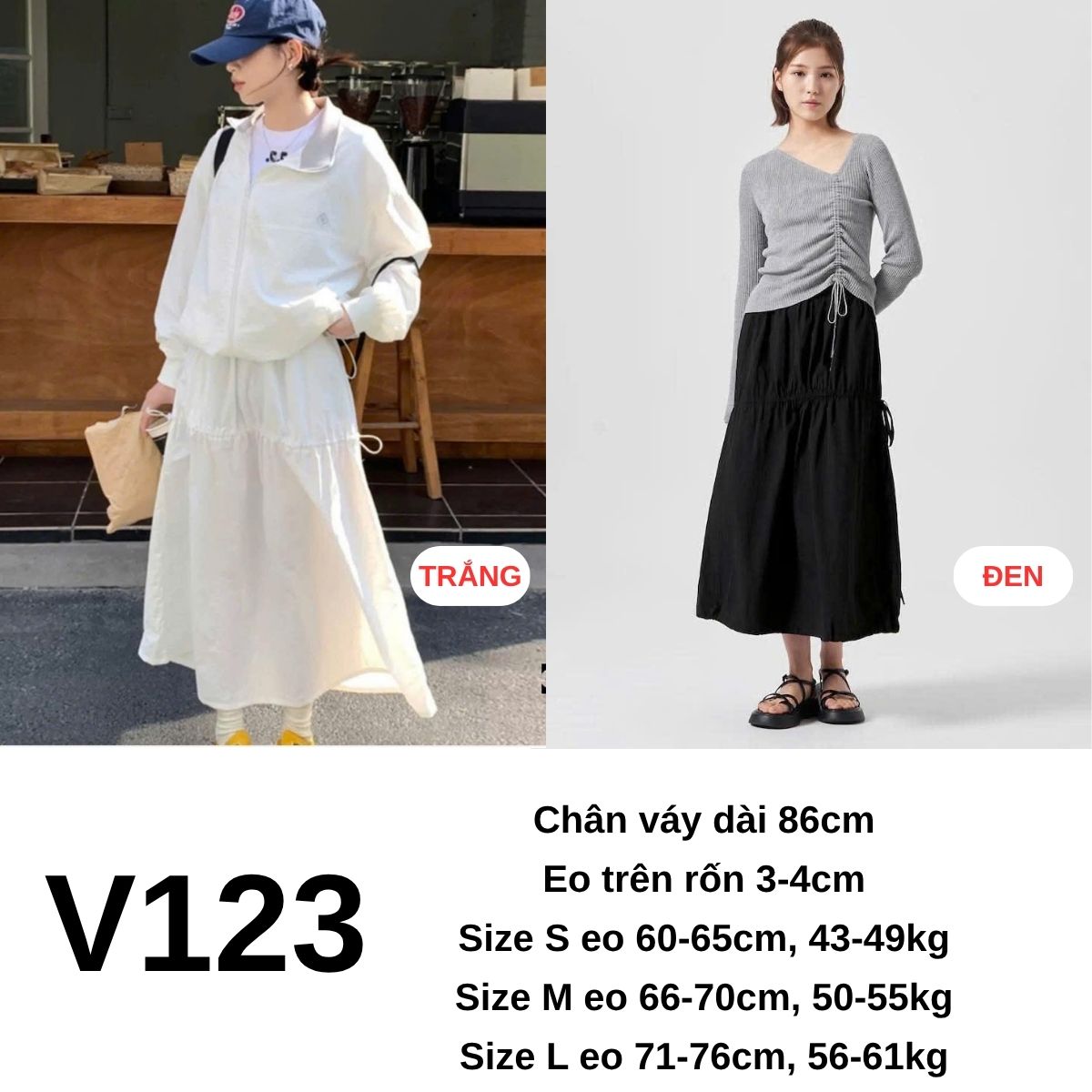 V123 Chân váy gió xịn