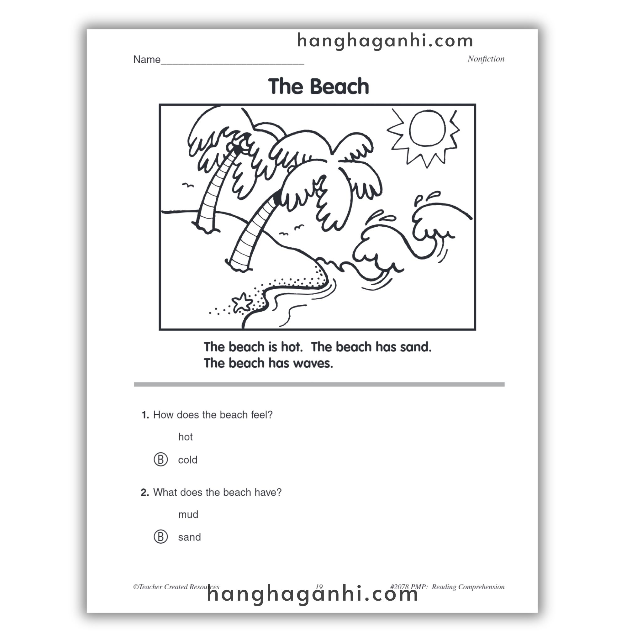 Reading Comprehension Grade K Teacher Created Resources, sách đọc hiểu lớp K_thumbnail_7