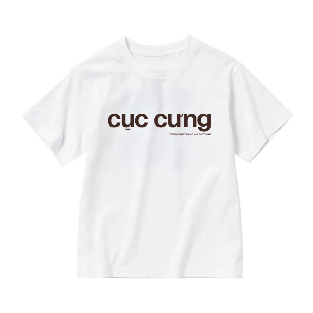 Áo thun kid basic form rộng Kado vải cotton thoáng mát thoải mái cả ngày in typography 2898_thumbnail_0