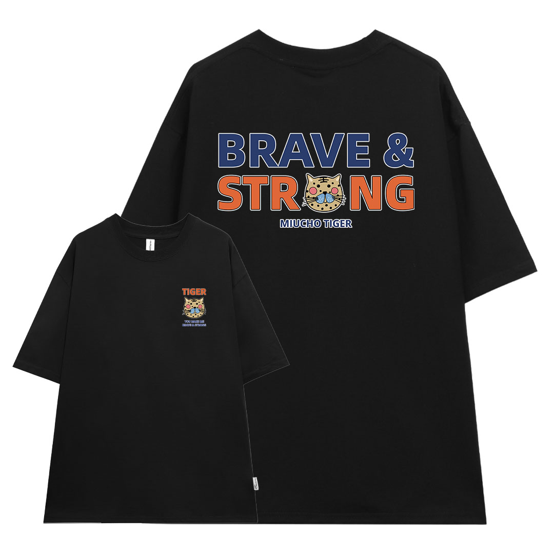 Áo thun nữ form rộng 12 con giáp tuổi Dần (tuổi hổ) ATD422 Miucho cotton cổ tròn in graphic_thumbnail_5