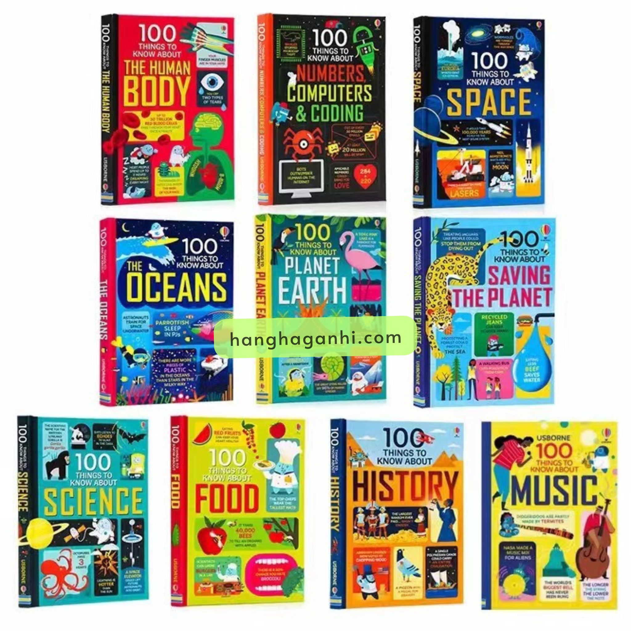 100 Things To Know About Usborne – 11 quyển Bìa cứng [Sách Nhập Khẩu]