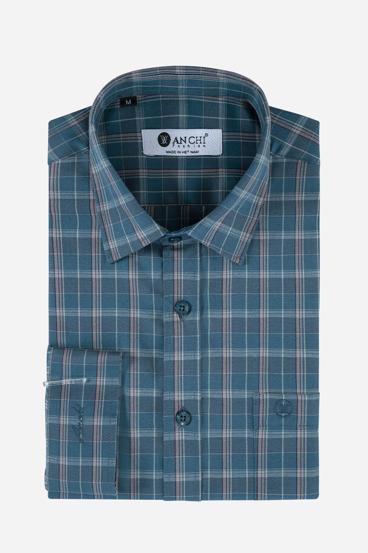 Áo Sơ Mi Caro Dài Tay Nam Trung Niên Sợi Tre Khử Mùi Chống Nhăn_thumbnail_7