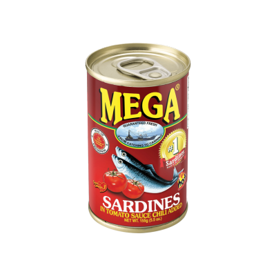 MEGA SARDINES IN TOMATO SAUCE CHILI 155G
