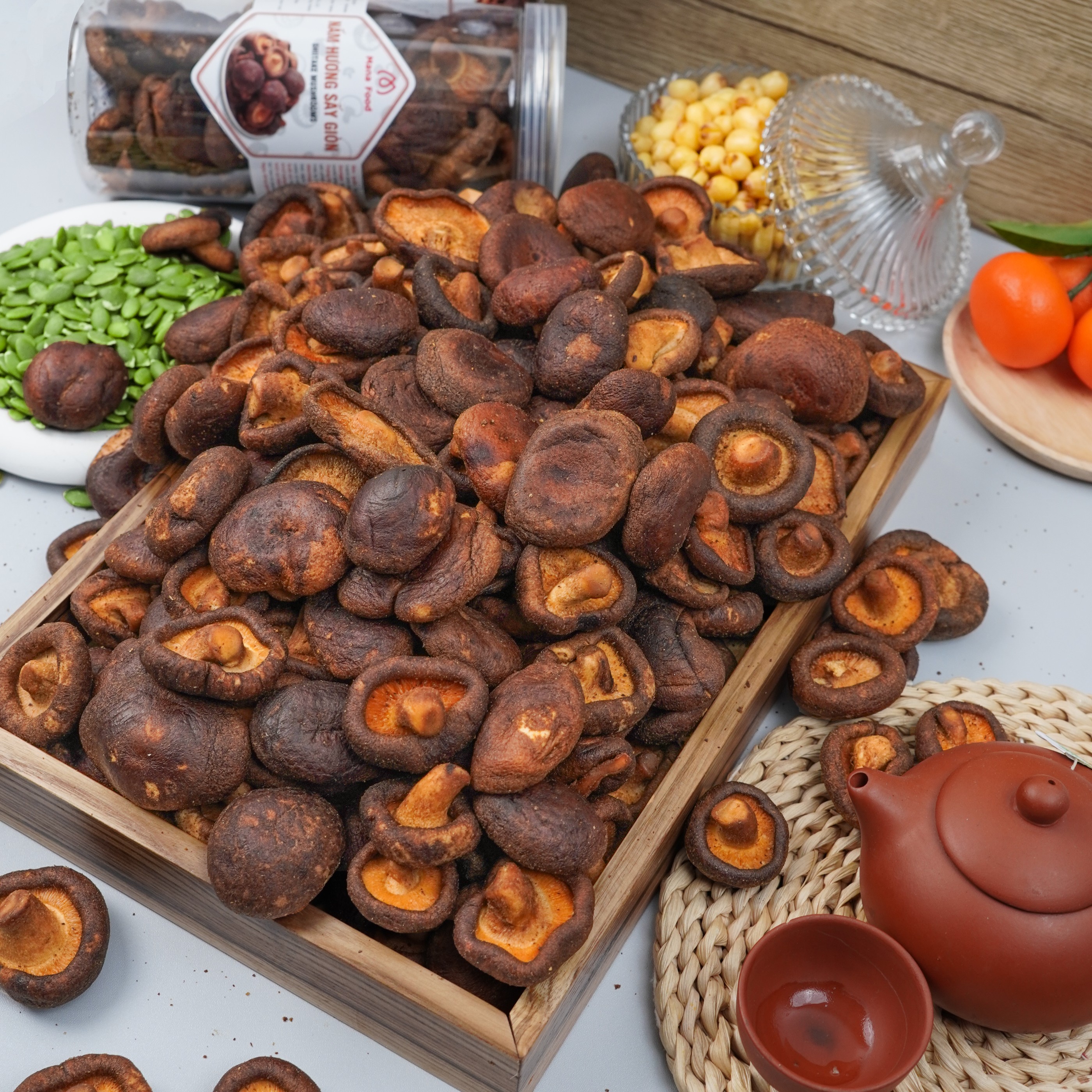 Nấm Hương Sấy Giòn (Túi zip 300g)