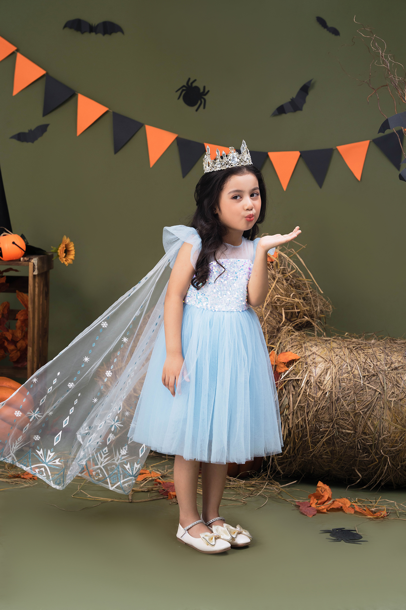 Váy hoá trang Elsa kèm áo choàng_thumbnail_4