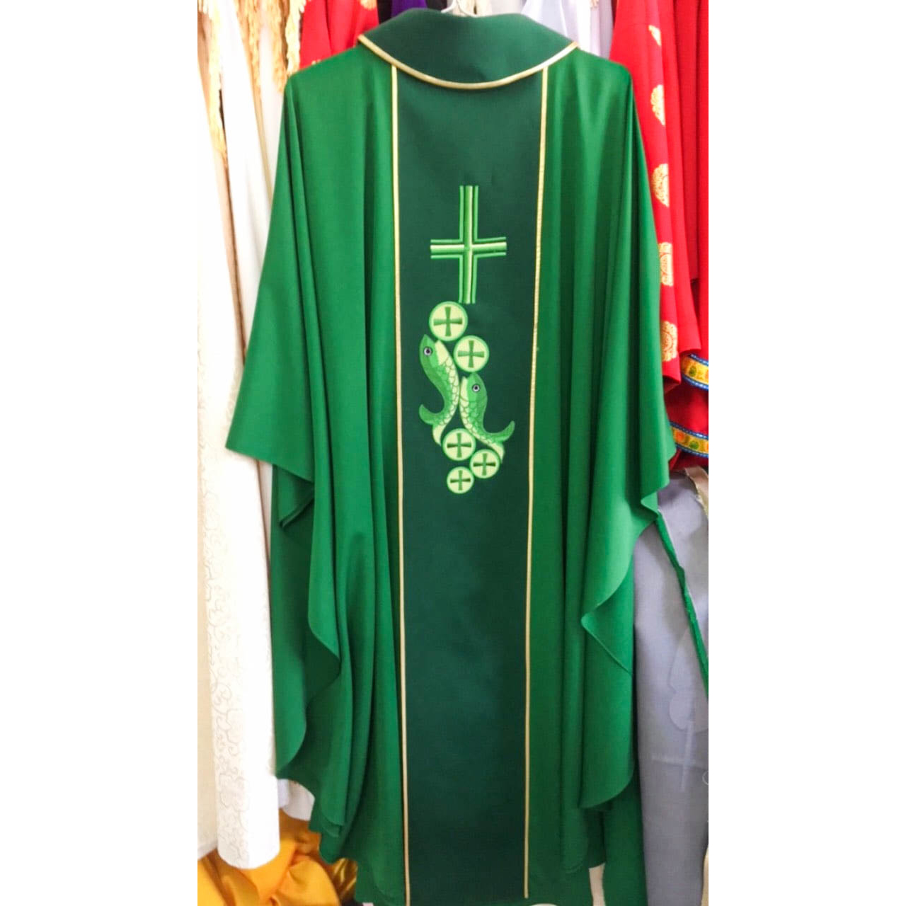 Áo lễ tân linh mục màu xanh - Qùa tặng tân linh mục - Qùa tặng cha xứ