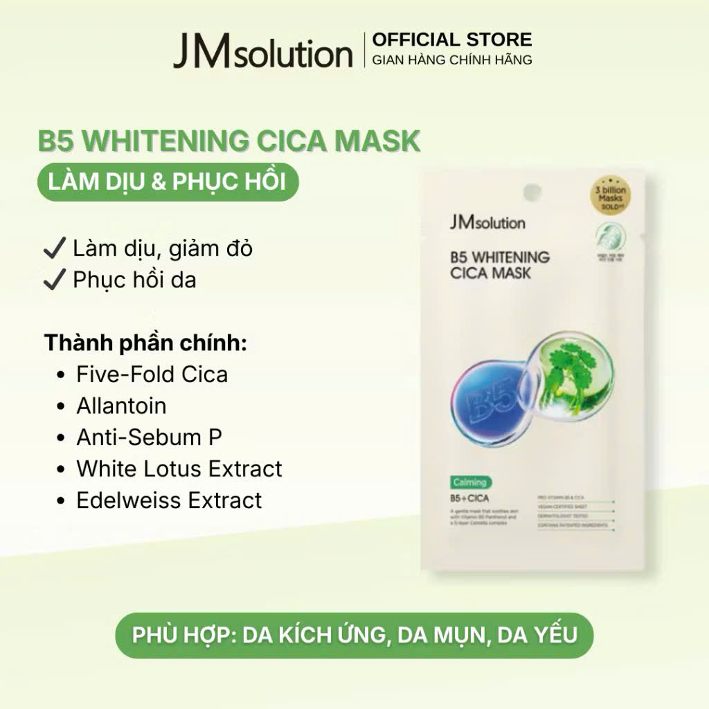 Hộp 10 Miếng Mặt Nạ JMsolution B5 Whitening Mask_thumbnail_4