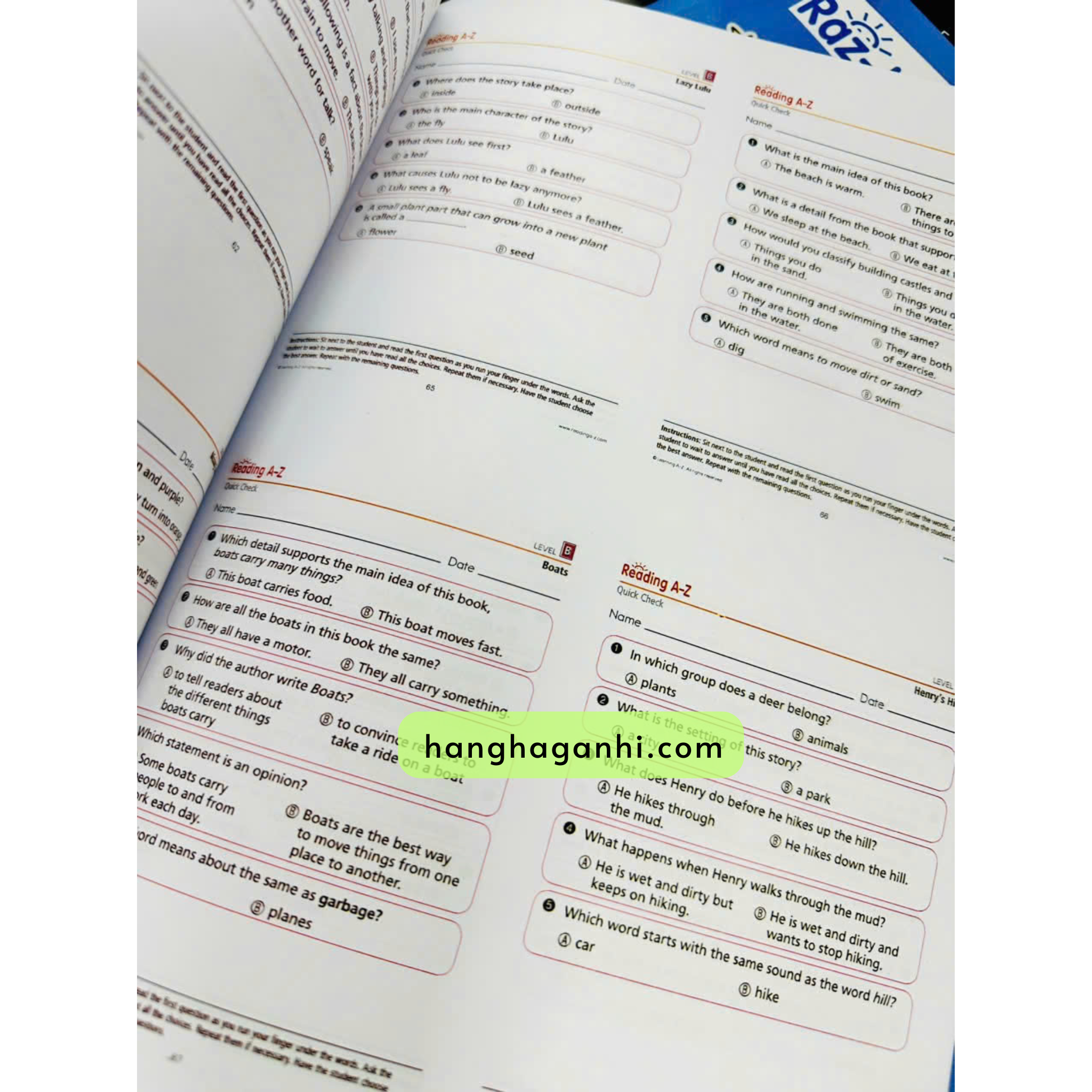 Quiz Razkids - Sách in gộp khổ A4 Theo Level - Level A - Level Z2_thumbnail_4