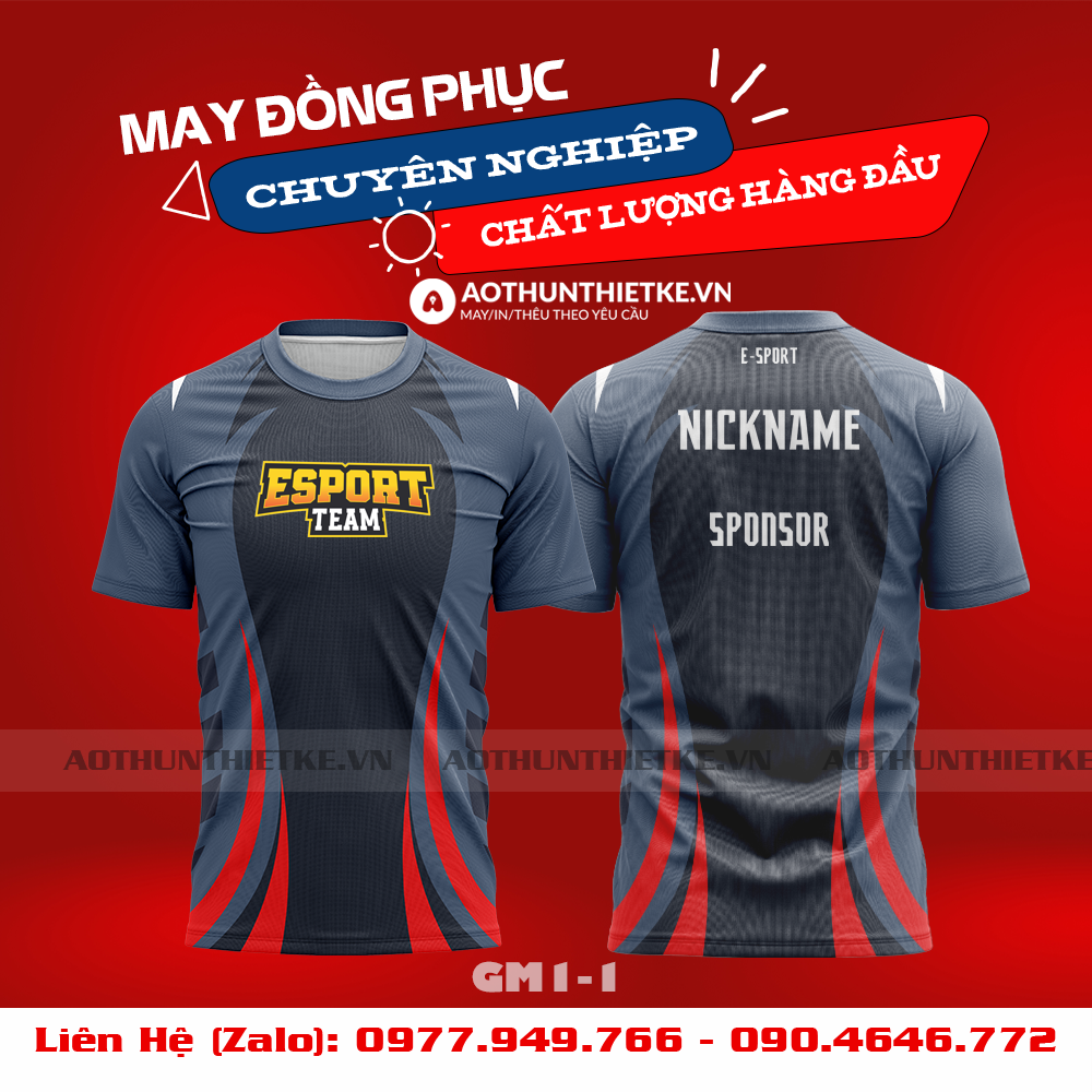 Mẫu Áo Game Thủ Esports Thiết Kế - TKGM71