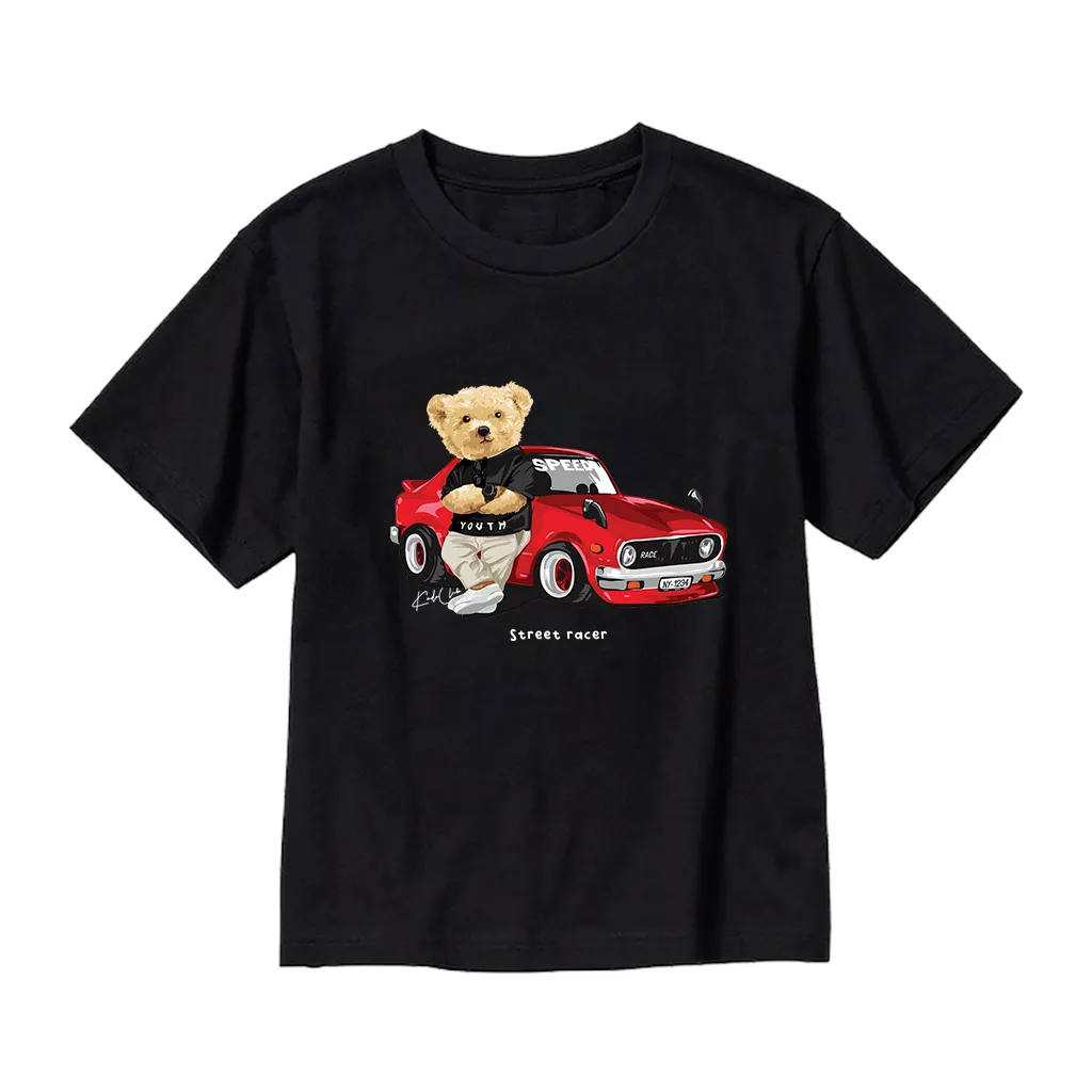 Áo thun kid form rộng bé trai Kado vải cotton thoáng mát thấm hút tốt cho bé Gấu Teddy 2916_thumbnail_9