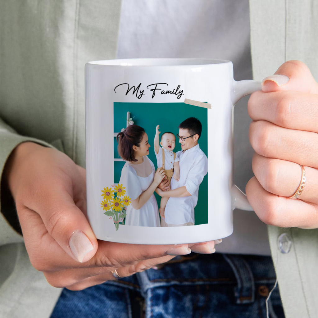 Ly sứ trắng in hình theo yêu cầu, quà tặng ý nghĩa dành cho mẹ nhân dịp sinh nhật, 8/3, 20/10, ngày đặc biệt_thumbnail_2