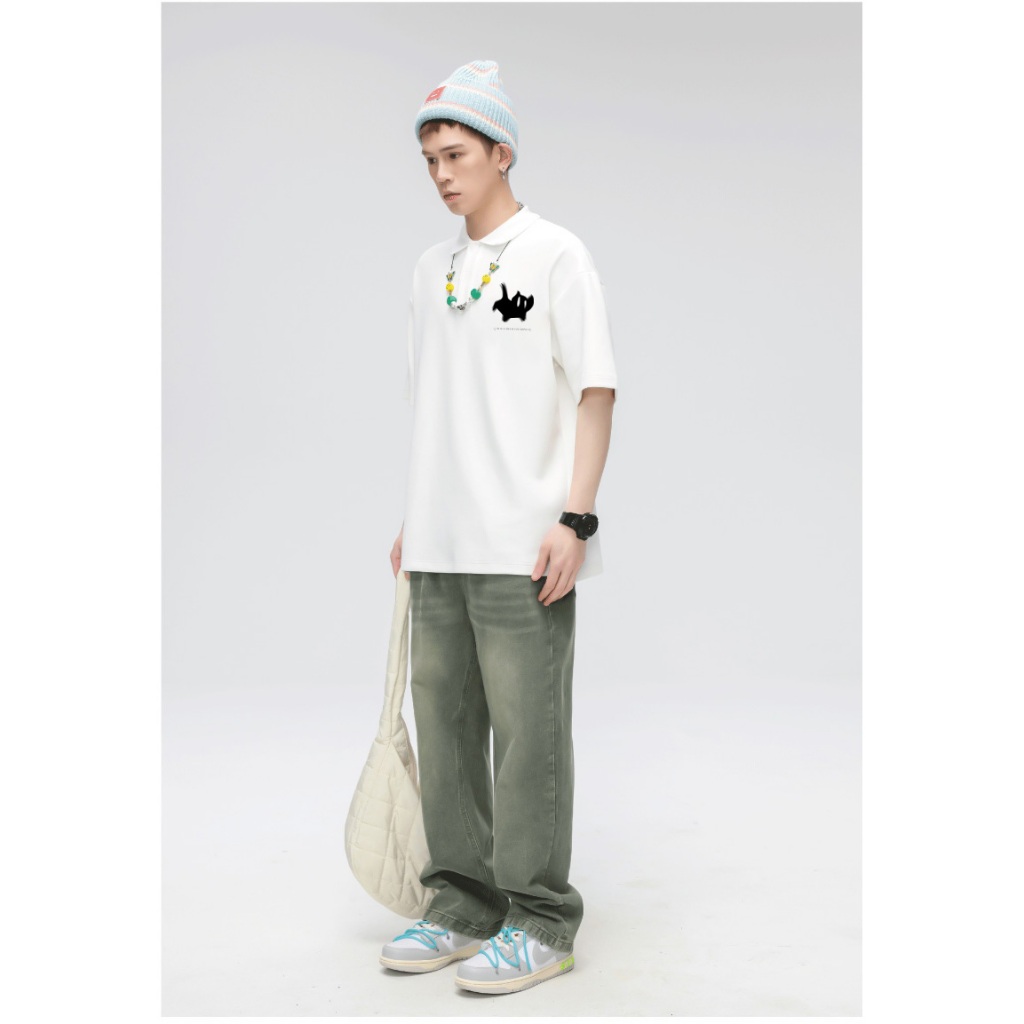 Áo polo nam đứng form tôn dáng PLD785 Miucho Man tay ngắn vải cotton Cổ trụ in basic_thumbnail_5