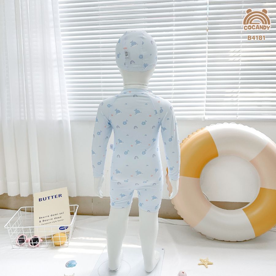 Bộ bơi dài XANH suit họa tiết cá heo_thumbnail_1