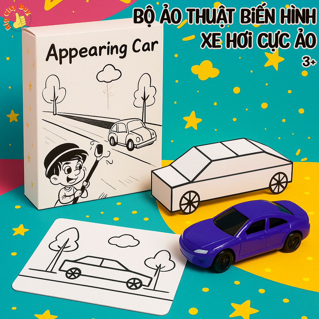 [RẺ VÔ ĐỊCH] Bộ Ảo Thuật Biến Hình Xe Hơi Cực Ảo Cho Bé_thumbnail_0