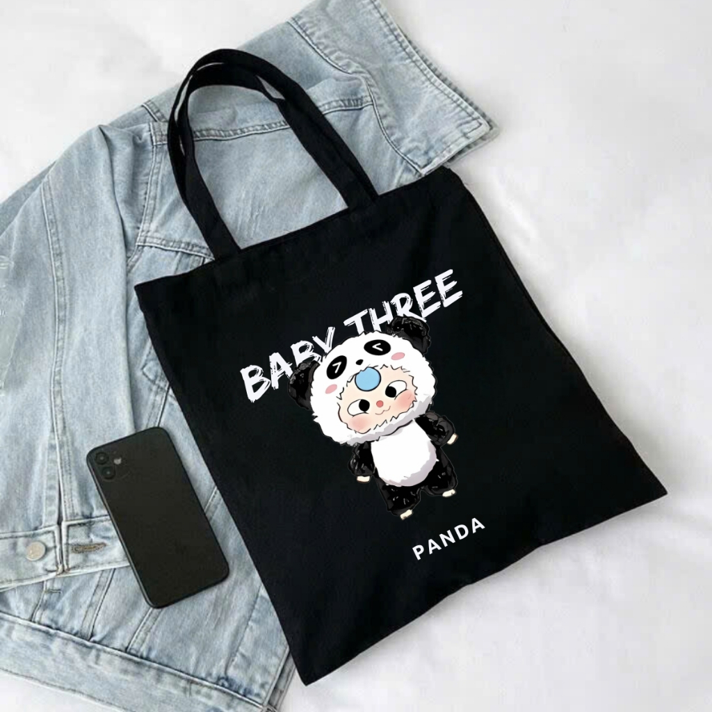 Túi tote Baby Three V3 - Túi Baby Three canvas 33x37cm có túi phụ đựng vừa A4, laptop - LOZA TOTE16_thumbnail_25