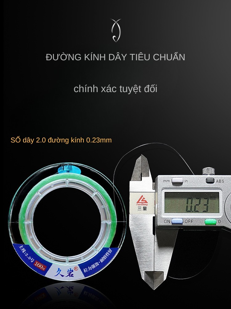 Dây Nylon Carbon Jiuyan Màu Xanh Cuộn 160M_thumbnail_2