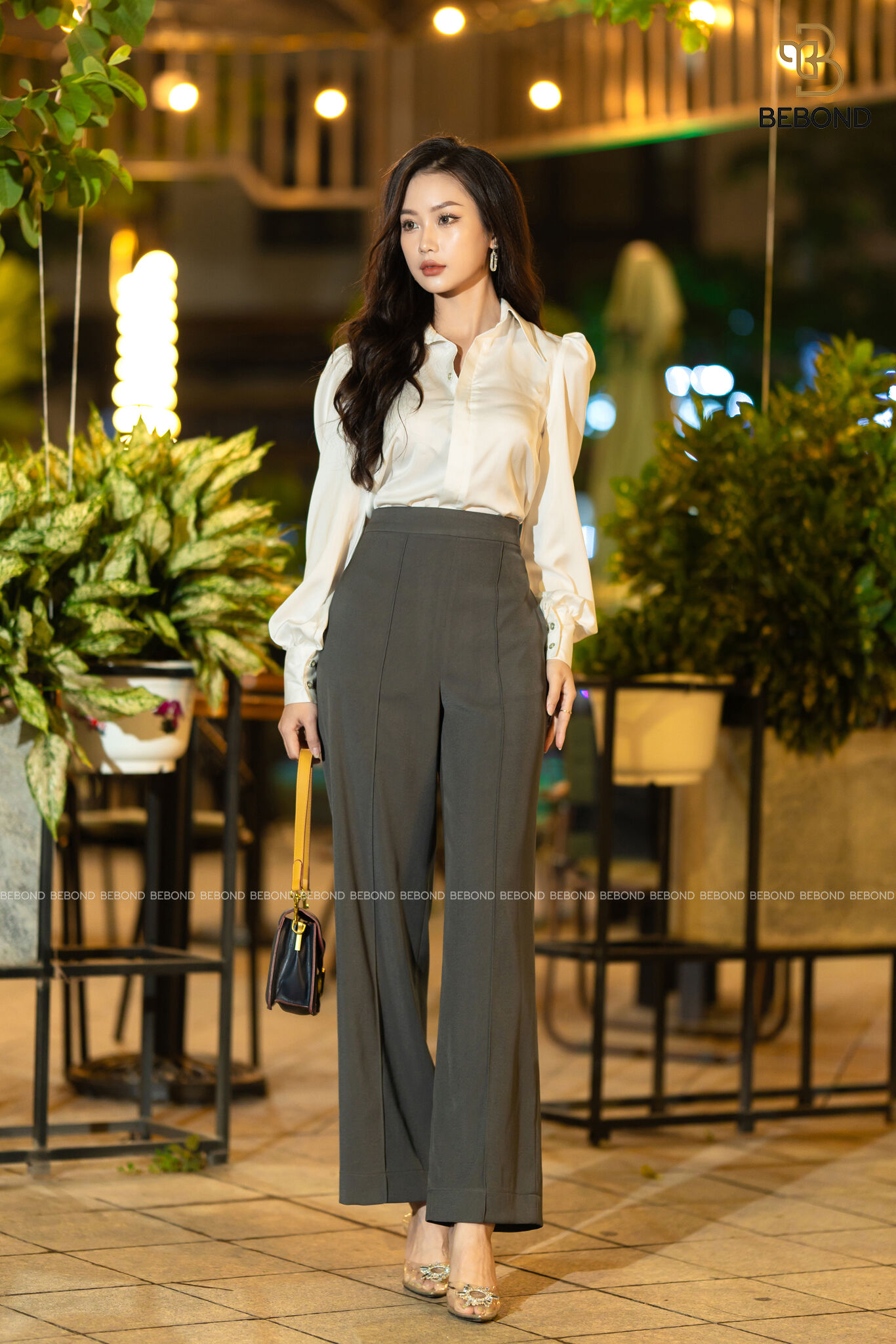 Quần dài công sở ông màu GHI HILDA_thumbnail_4