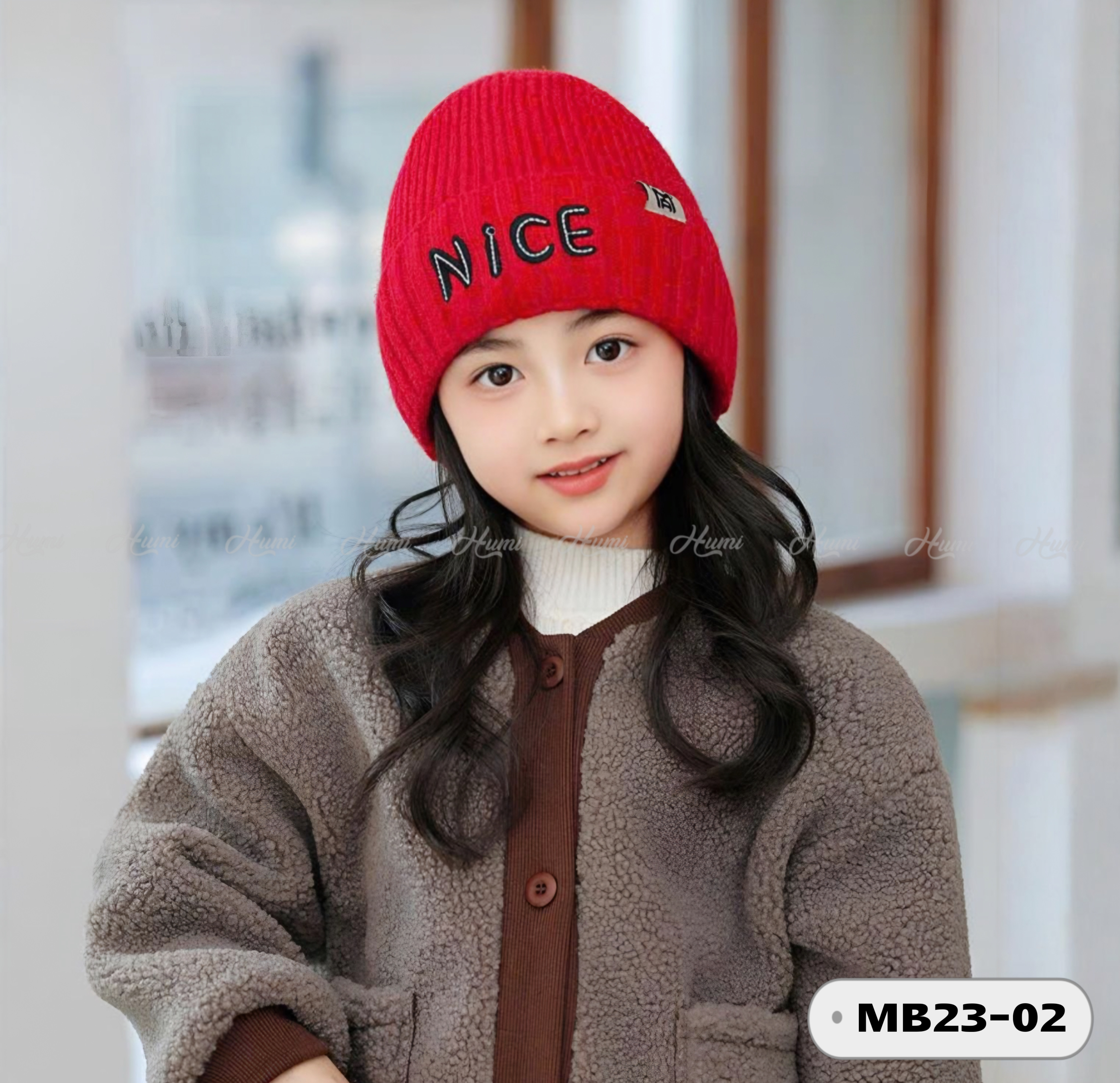 MŨ LEN TRẺ EM (MB23-02 Đỏ)