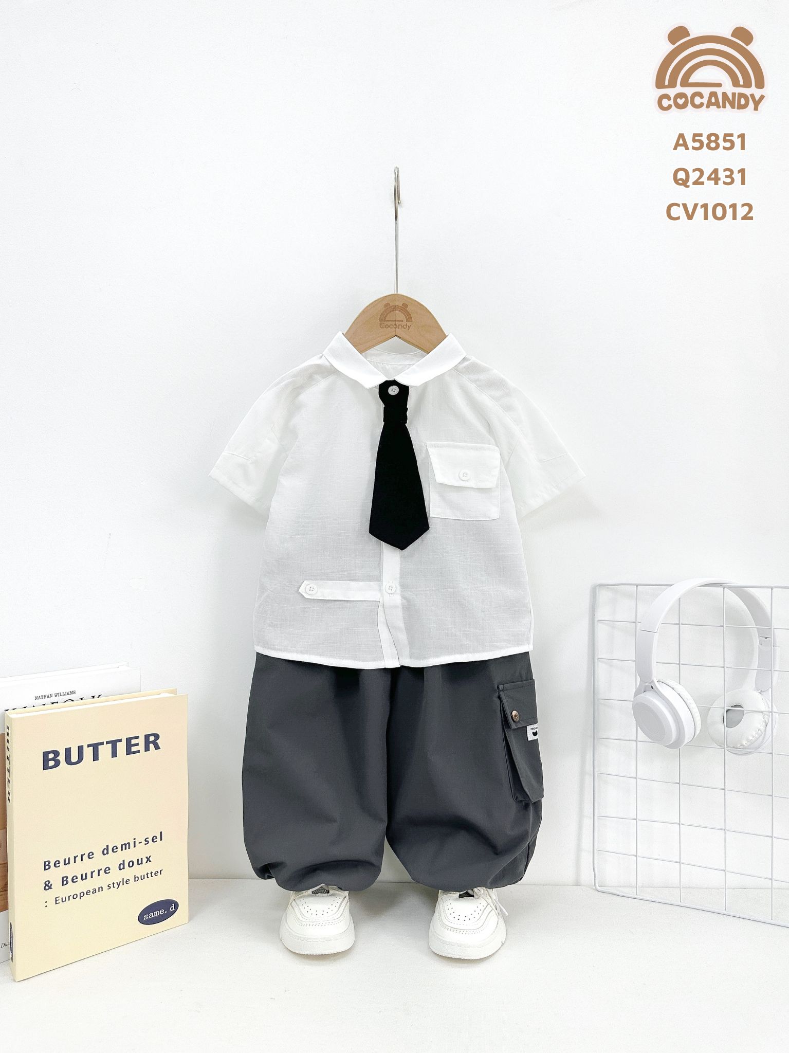 Quần dài GHI ĐẬM 1 túi hộp bo gấu_thumbnail_1