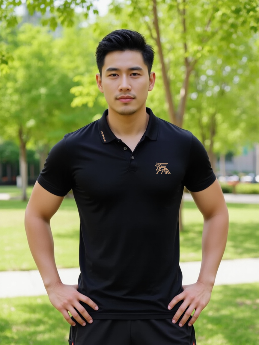 Áo polo nam form vừa 1932 Miucho Iconic vải cá sấu đứng form thoáng mát in basic_thumbnail_3